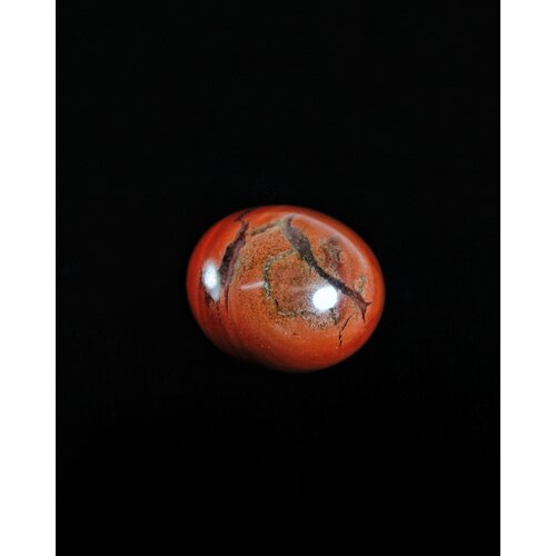 Оберег, амулет из натурального камня самоцвет Красная яшма, галтовка, гармонизирует пространство, налаживает личную жизнь владельца, 2-3 см, 1 шт