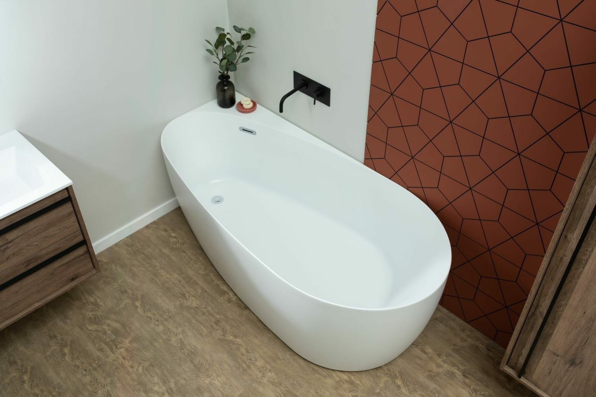 Акриловая ванна Allen Brau Priority 170х80 2.31002.21 матовая - фото №13