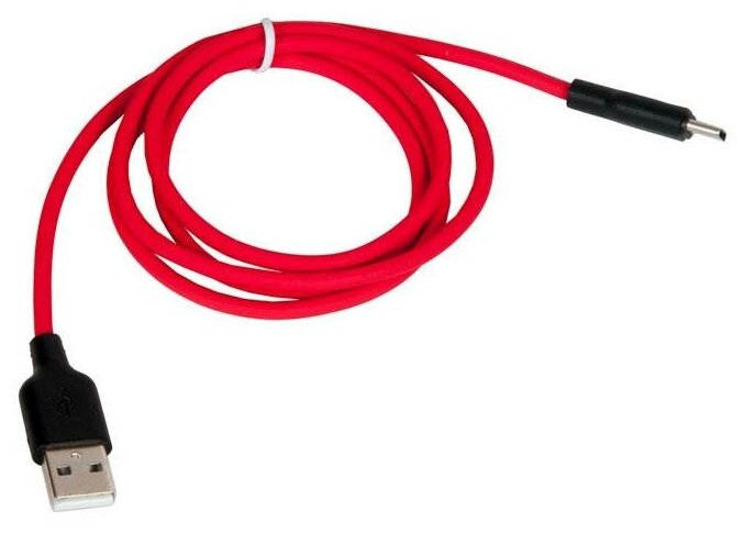 Кабель зарядки и синхронизации данных USB HOCO X21 Plus Silicone для Type-C, 3.0 A, длина 1.0 м, красный, 6931474711922