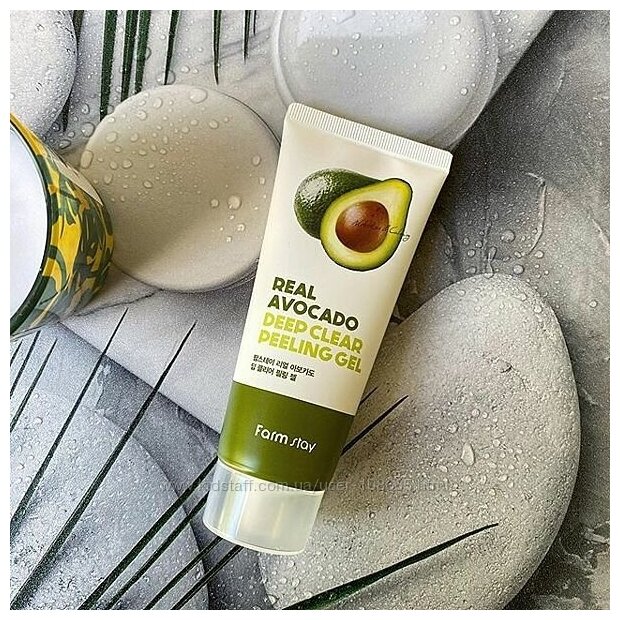 Отшелушивающий гель с экстрактом авокадо FarmStay Real Avocado Deep Clear Peeling Gel 100 мл - фото №9