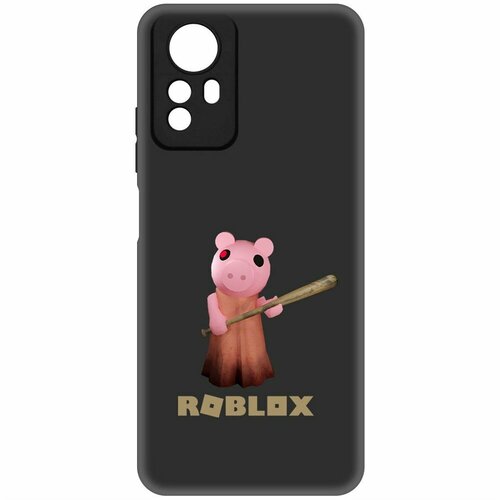 Чехол-накладка Krutoff Soft Case Roblox-Пигги для Xiaomi Redmi Note 12S черный чехол накладка krutoff soft case roblox пигги для xiaomi redmi note 12 pro черный