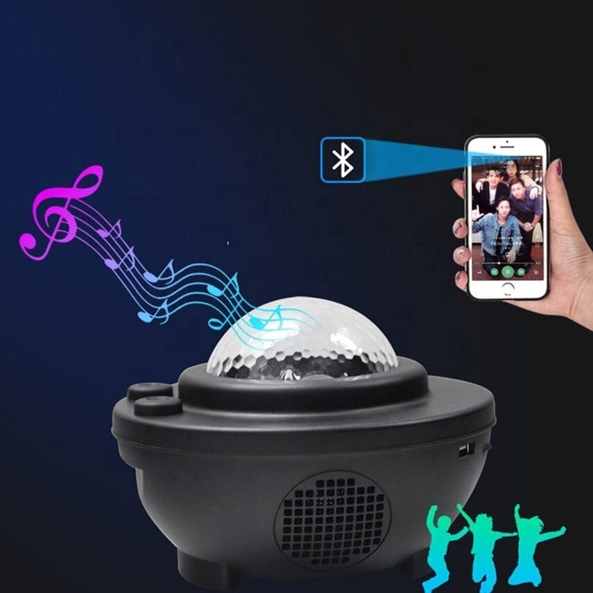 Проектор звездного неба Bluetooth, воспроизведение музыки, с пультом управления - фотография № 2