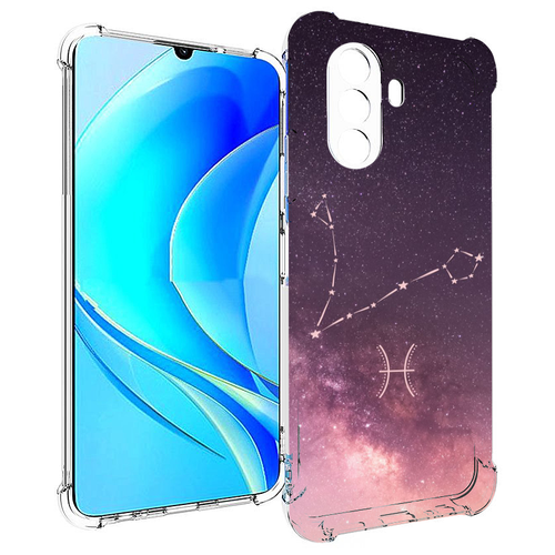 Чехол MyPads знак зодиака рыбы 5 для Huawei Nova Y70 / Nova Y70 Plus (MGA-LX9N) / Huawei Enjoy 50 задняя-панель-накладка-бампер