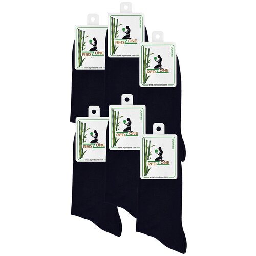 фото Носки redzone мужские, комплект носков - 6 пар, бамбук, темно-синие, р. 42-45