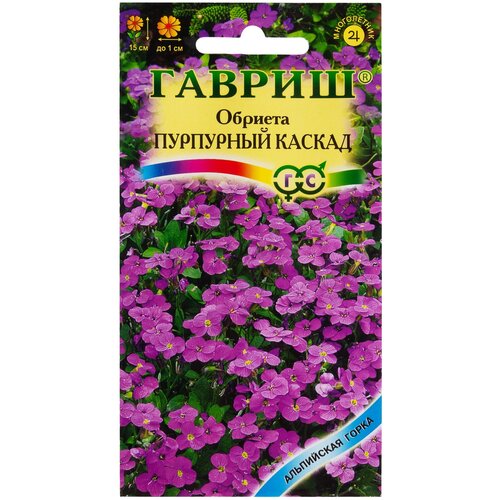 Семена цветов Обриета Пурпурный каскад, 0,05 г семена обриета пурпурный каскад 0 05 г