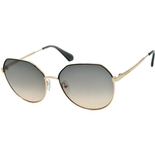 Солнцезащитные очки Max & Co., круглые, оправа: металл, градиентные, с защитой от УФ, для женщин, золотой