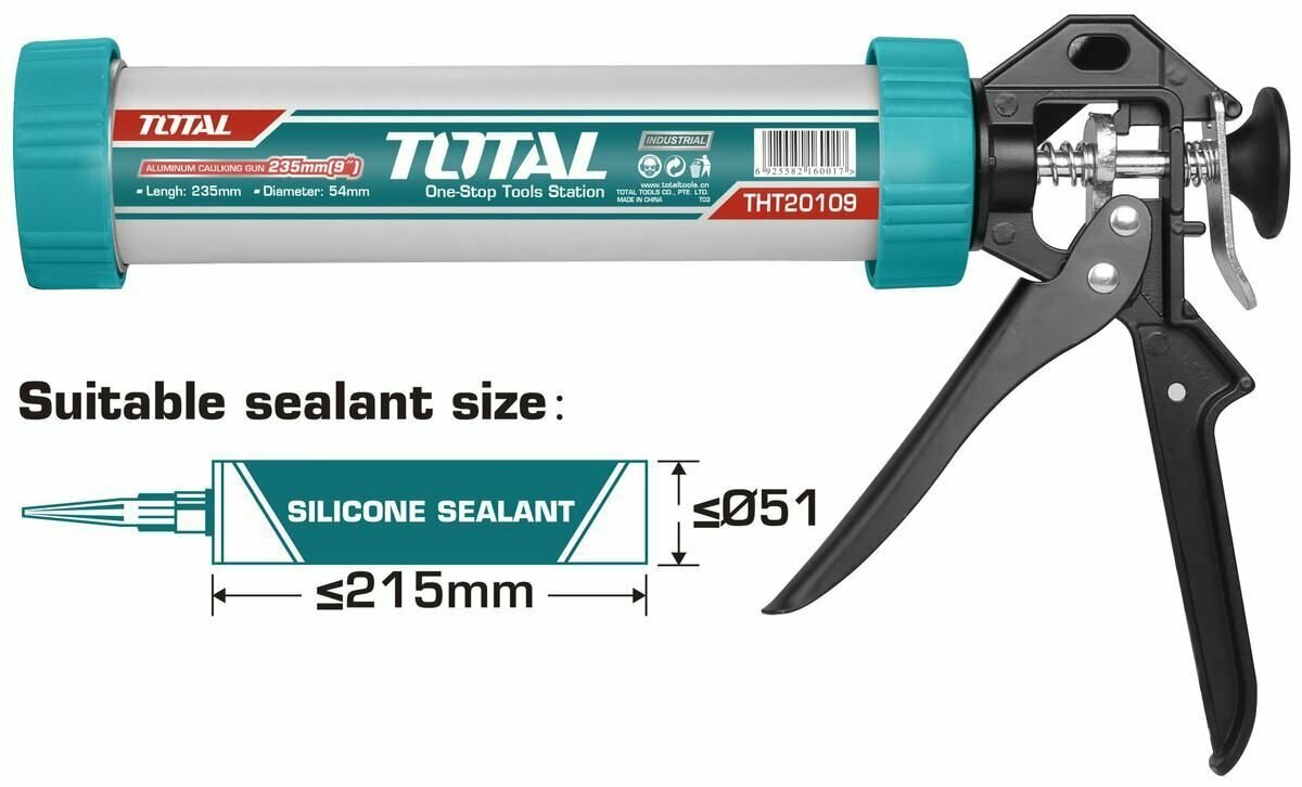 Пистолет для герметика 235мм , THT20109