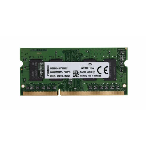 Оперативная память Kingston ValueRAM 2 ГБ DDR3L 1600 МГц SODIMM CL11 KVR16LS11S62 636900₽