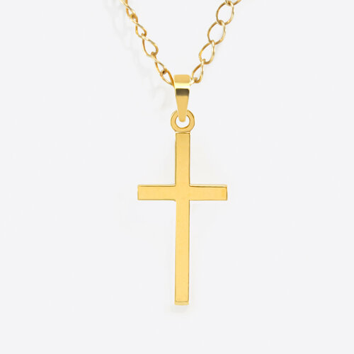 Крестик Tag.point, золотой