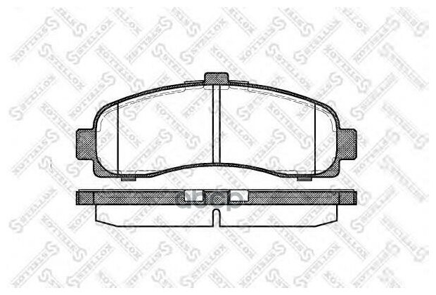 442 010b-Sx_колодки Дисковые П! С Антискрип. Пластинами Nissan Micra 1.0i-1.5d 92-03 Stellox арт. 442 010B-SX