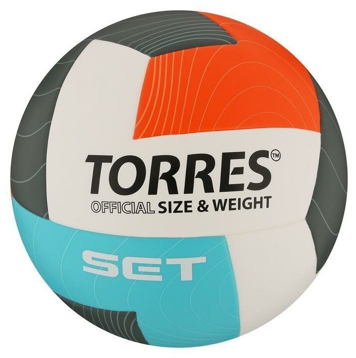 Мяч волейбольный Set, TPU, клееный, 12 панелей, размер 5