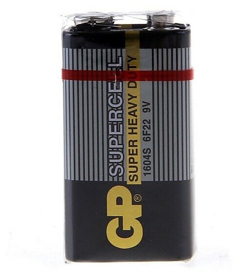 Батарейка GP Supercell крона 6F22 (1604S ) 9V - 1шт