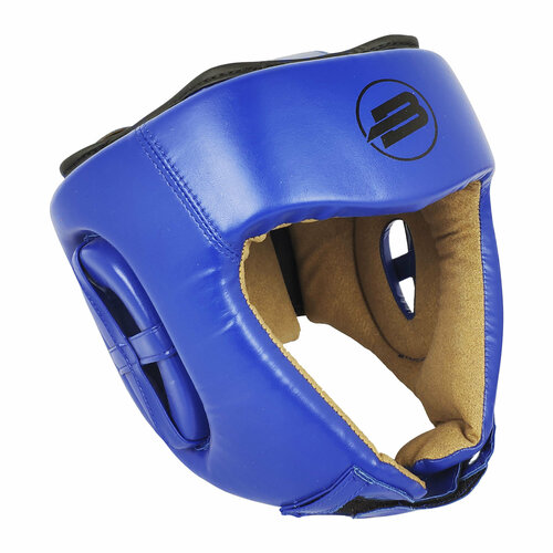 фото Шлем боевой boybo, bh200, искусственная кожа, боксерский шлем открытый (синий / синий / xs)