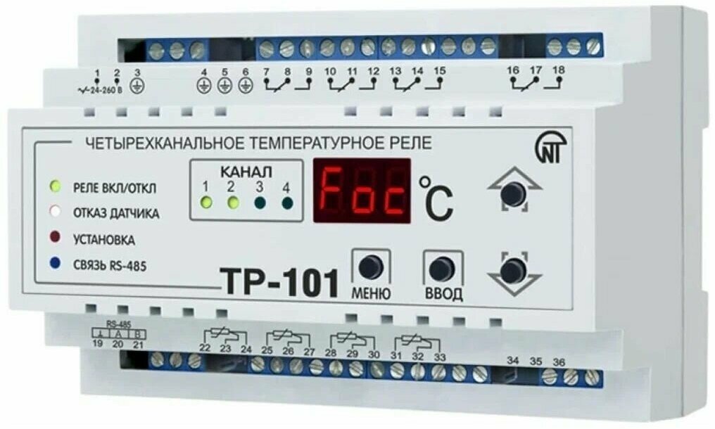 Цифровое температурное реле Новатек-Электро ТР-101