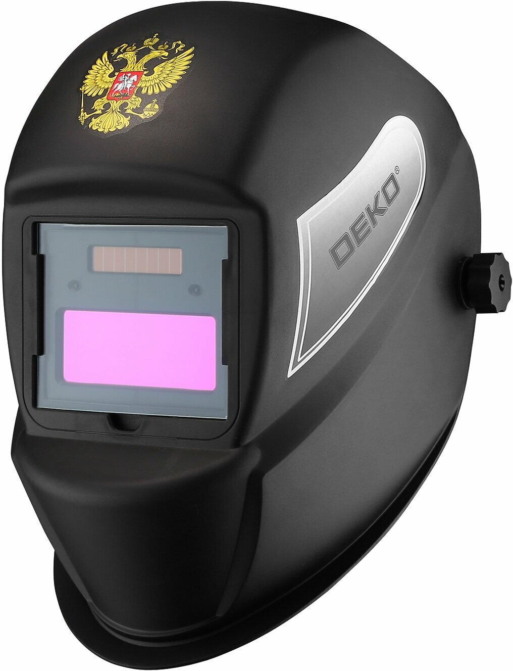 Маска сварщика "Хамелеон" Deko DKM Black с автоматическим светофильтром черный .