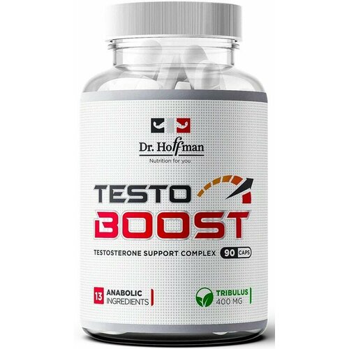 Dr.Hoffman Testo Boost 90 caps, Бустер тестостерона, Для увеличения мышечной массы, 90 капсул