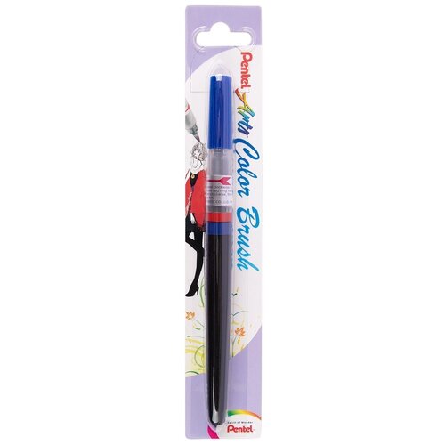 Кисть с краской Pentel Colour Brush Blue