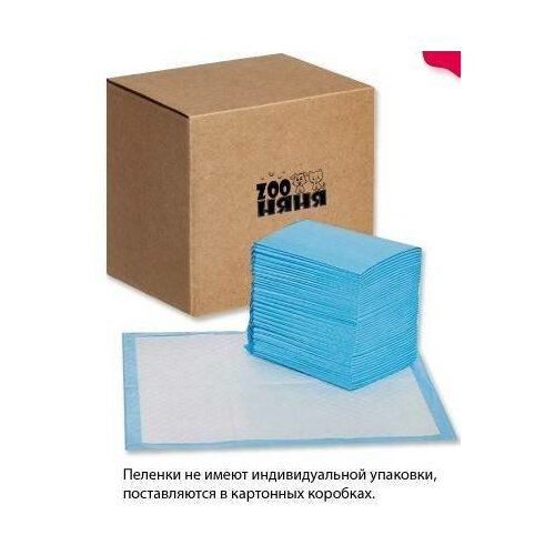 Пеленки для животных Zoo Няня Стандарт одноразовые, гигиенические, 60x90 80 шт