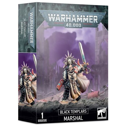 Миниатюра для настольной игры Warhammer 40 000-Black Templars Marshal