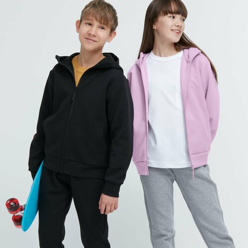 Толстовка Uniqlo, размер 11-12Y(150), черный