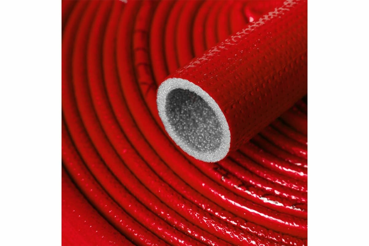 Теплоизоляция для труб "K-Flex" 18×6мм, 10м, красный - фотография № 2