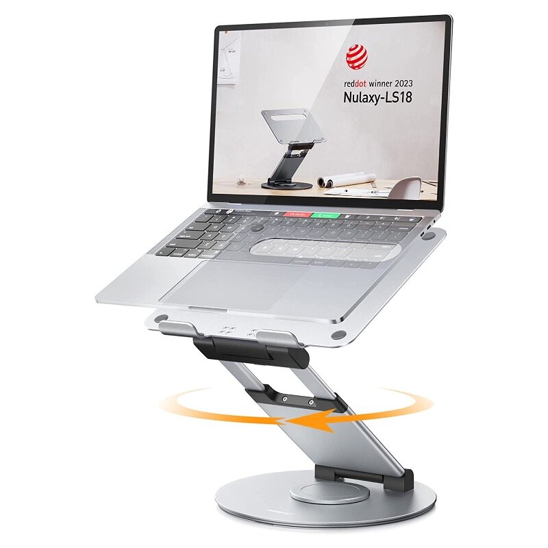 Алюминиевая подставка для ноутбука Yarozka, до 17 дюймов, с вращение на 360 градусов