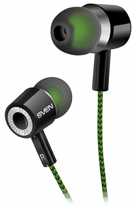 Наушники Sven E-107 Black-Green SV-015404