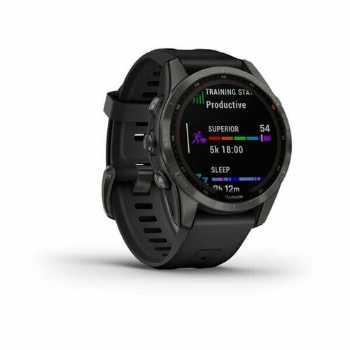 Умные часы Garmin Fenix 7s Pro Sapphire Solar DLC черный 9530000₽