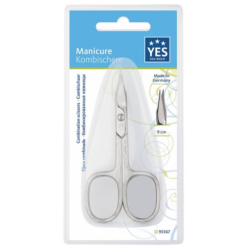 Becker Manicure / Yes Combischere / 95367 / Комбинированные ножницы для ногтей и кутикулы, 9 см