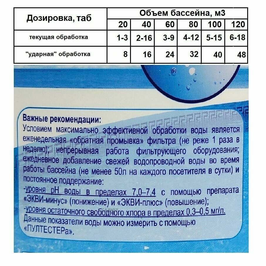 Средство для бассейна Хлоритекс 0,8 кг Маркопул Кемиклс - фото №11