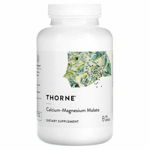 Thorne Research, Calcium-Magnesium Malate, Кальций-магний малат 240 капсул