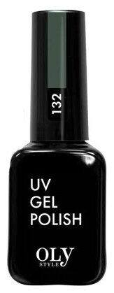 Olystyle гель-лак для ногтей UV Gel Polish, 10 мл, 132 омут хаки