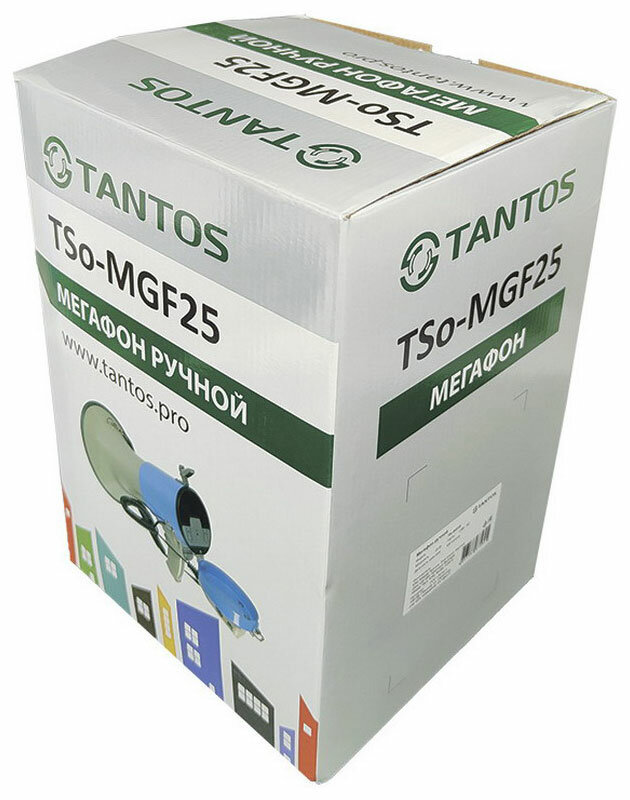 Tantos Электромегафон Tantos TSo-MGF25 (ручной 25 Вт до 500 м выносной микрофон USB SD FM-AUX)