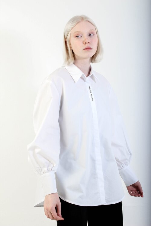 Рубашка RiONA, размер 158/76, белый