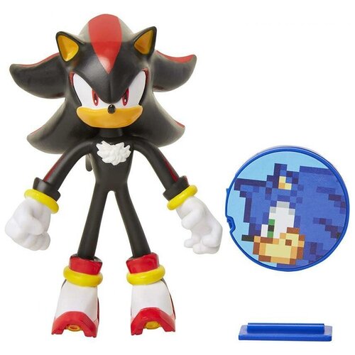Игровые наборы и фигурки: Фигурка Шедоу (Shadow) с вращающимся диском - Sonic The Hedgehog, Jakks Pacific