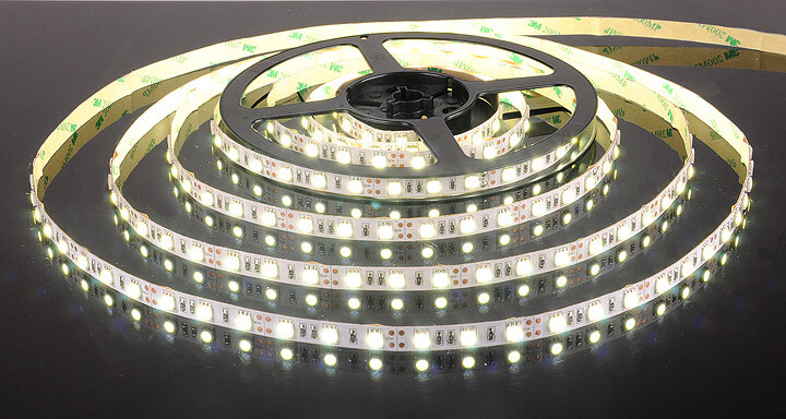 Лента 5050-60LED/m IP20 12V-14,4W/m-5M белый Elektrostandard