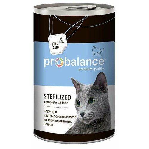 Probalance Консервы для кастрированных котов и стерилизованных кошек всех пород 10 PB 220, 0,415 кг (26 шт)
