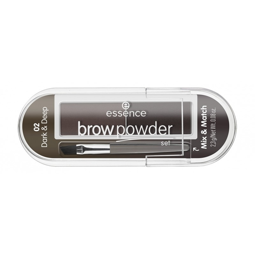 Essence Пудра для бровей Essence Brow Powder Set, 02 dark and deep
