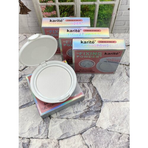 Фиксирующая матирующая пудра для лица Karite fixing powder