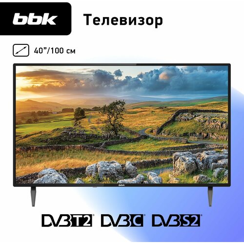 Телевизор BBK 40LEM-1007FTS2C черный 2017000₽