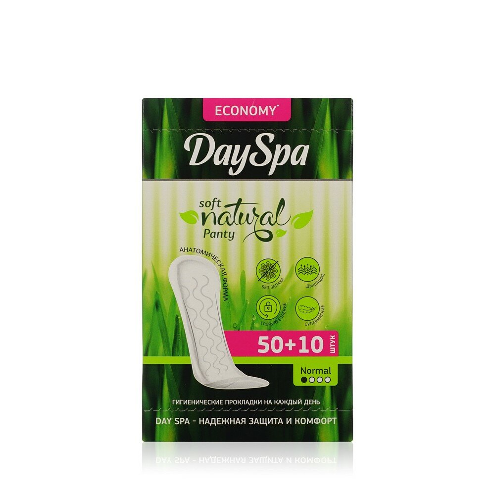 Прокладки Day Spa ежедневные гигиенические classic soft 50шт + 10шт