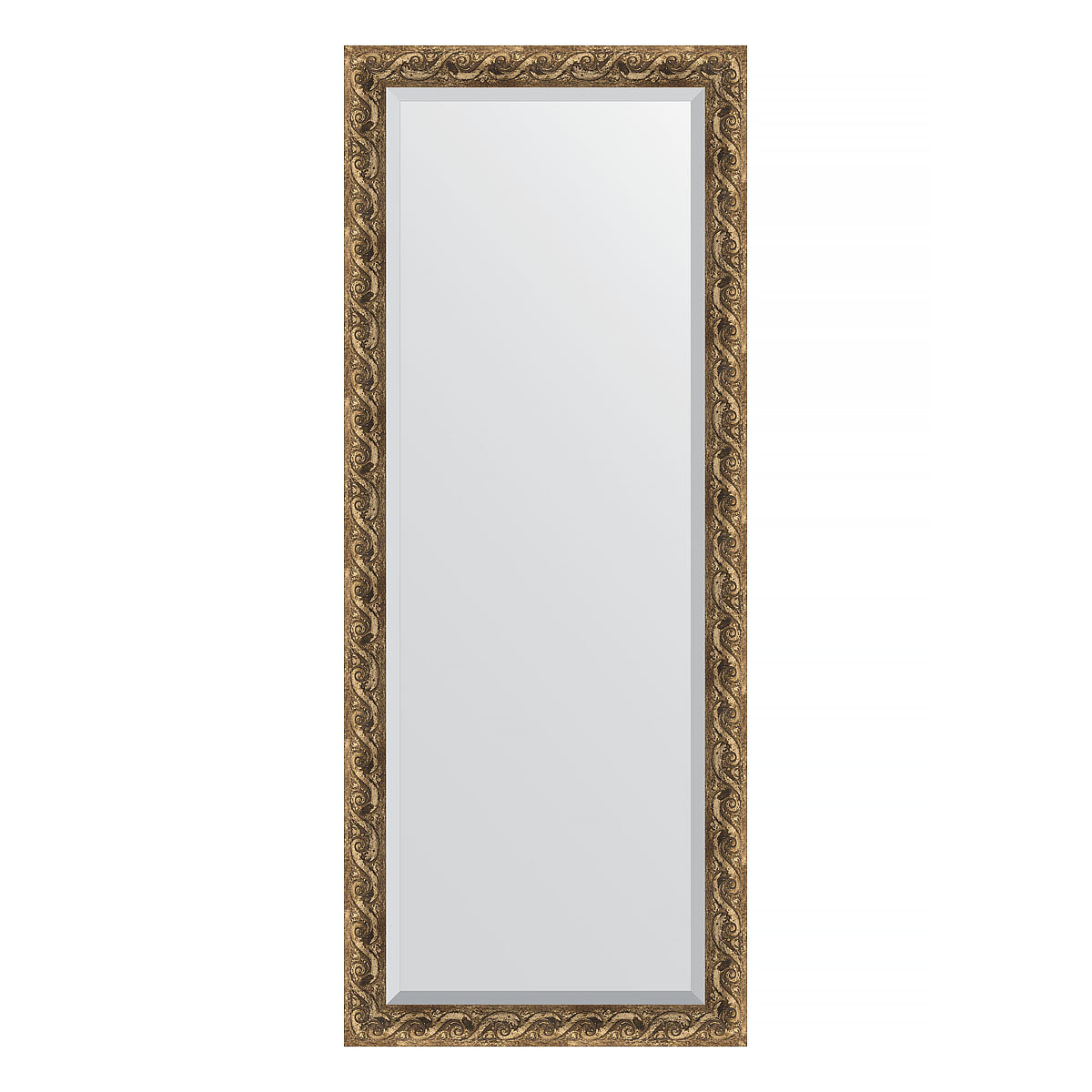 Зеркало напольное с фацетом EVOFORM в багетной раме фреска, 81х200 см, для гостиной, прихожей, кабинета, спальни и ванной комнаты, BY 6111