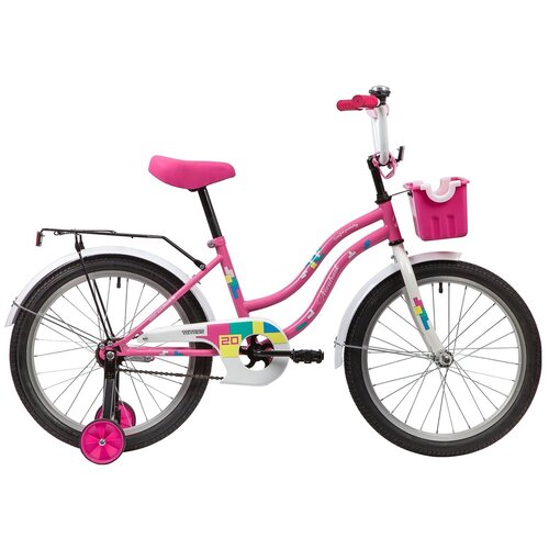 фото Велосипед детский novatrack 20" tetris розовый, ножной тормоз, защита а-тип (201tetris.pn20)