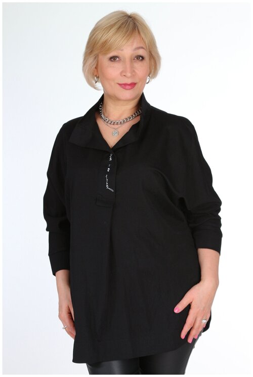 Блуза  Dianur, размер 50, черный
