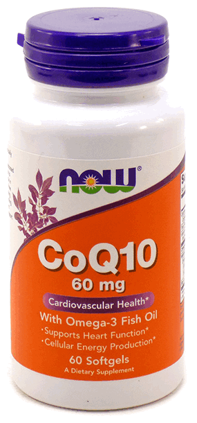 NOW CoQ10 60 мг With Omega-3 (60 капс