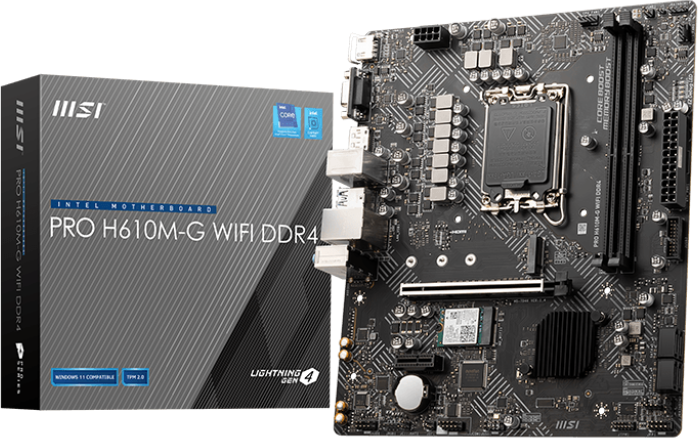 Материнская плата MSI PRO H610M-G WIFI DDR4