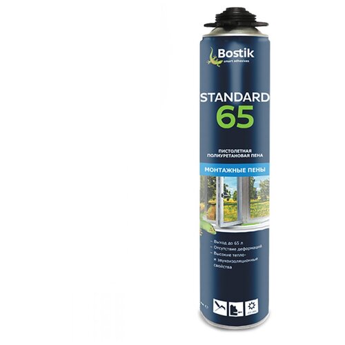 BOSTIK STANDART 65 пена пистолетная полиуретановая, летняя (750мл)