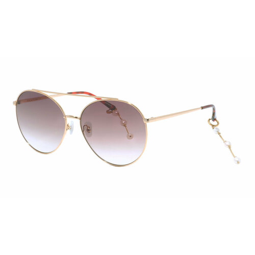 фото Солнцезащитные очки for art's sake, панто, оправа: металл, градиентные, для женщин, золотой