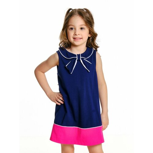 Платье Mini Maxi, размер 116, синий платье для девочек рост 116 см цвет малиновый