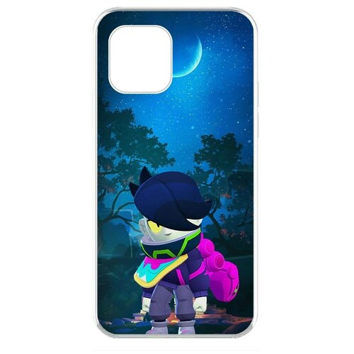 Силиконовый чехол / накладка Krutoff Clear Case Brawl Stars-Орочи Эдгар для iPhone 11 Pro чехол накладка krutoff clear case brawl stars орочи эдгар для huawei nova 11 pro